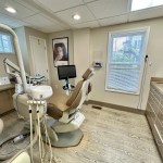 Treatment room with treatment chair side view